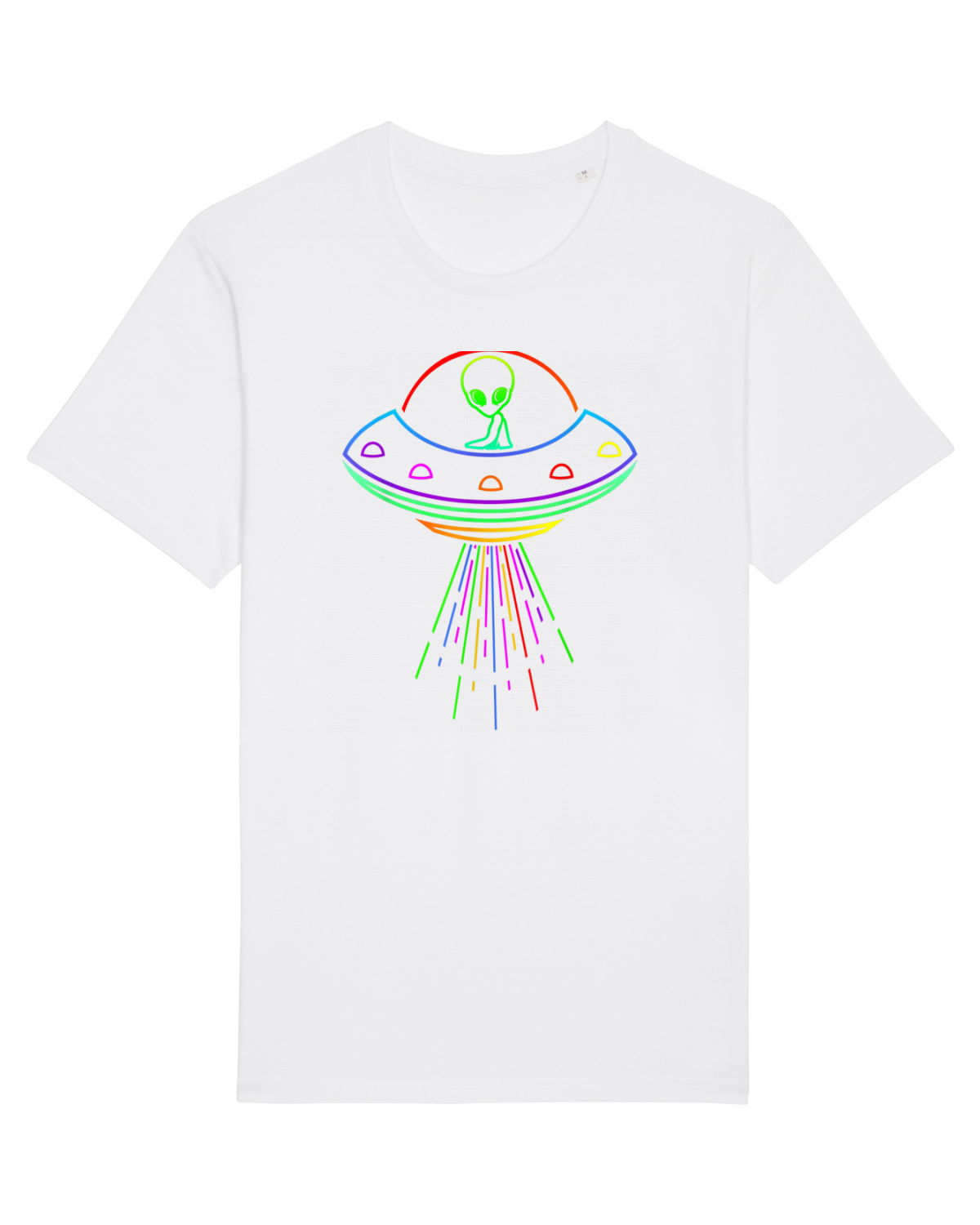 Tricou mânecă scurtă Unisex Rocker White