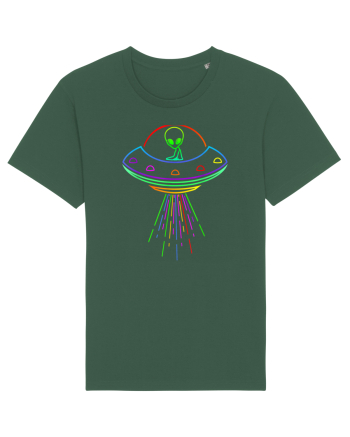 Space Alien UFO Neon Lights Rave Bottle Green