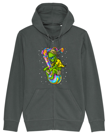 Space Alien Weed Bong Stoner Psychedelic Anthracite