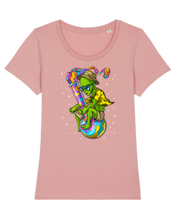 Space Alien Weed Bong Stoner Psychedelic Canyon Pink