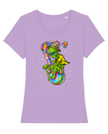 Space Alien Weed Bong Stoner Psychedelic Lavender Dawn