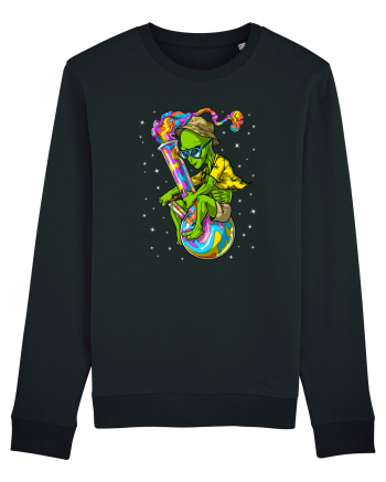 Space Alien Weed Bong Stoner Psychedelic Black