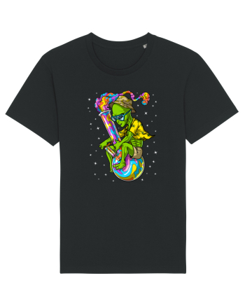 Space Alien Weed Bong Stoner Psychedelic Black