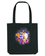 Space Cat Kitten Astronaut Funny Pizza Sacoșă textilă