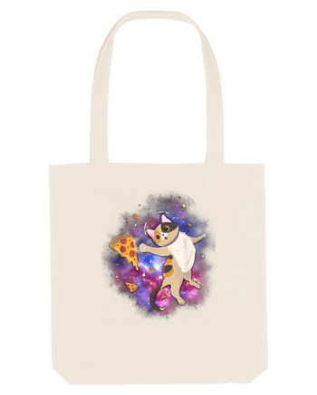 Space Cat Kitten Astronaut Funny Pizza Natural