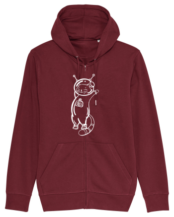 Space Cat Kitty Lovers Burgundy
