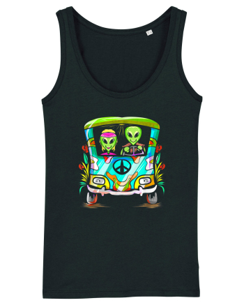 Space Shroom Hippie Alien Black