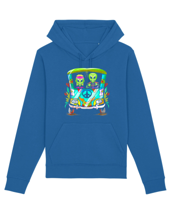 Space Shroom Hippie Alien Royal Blue