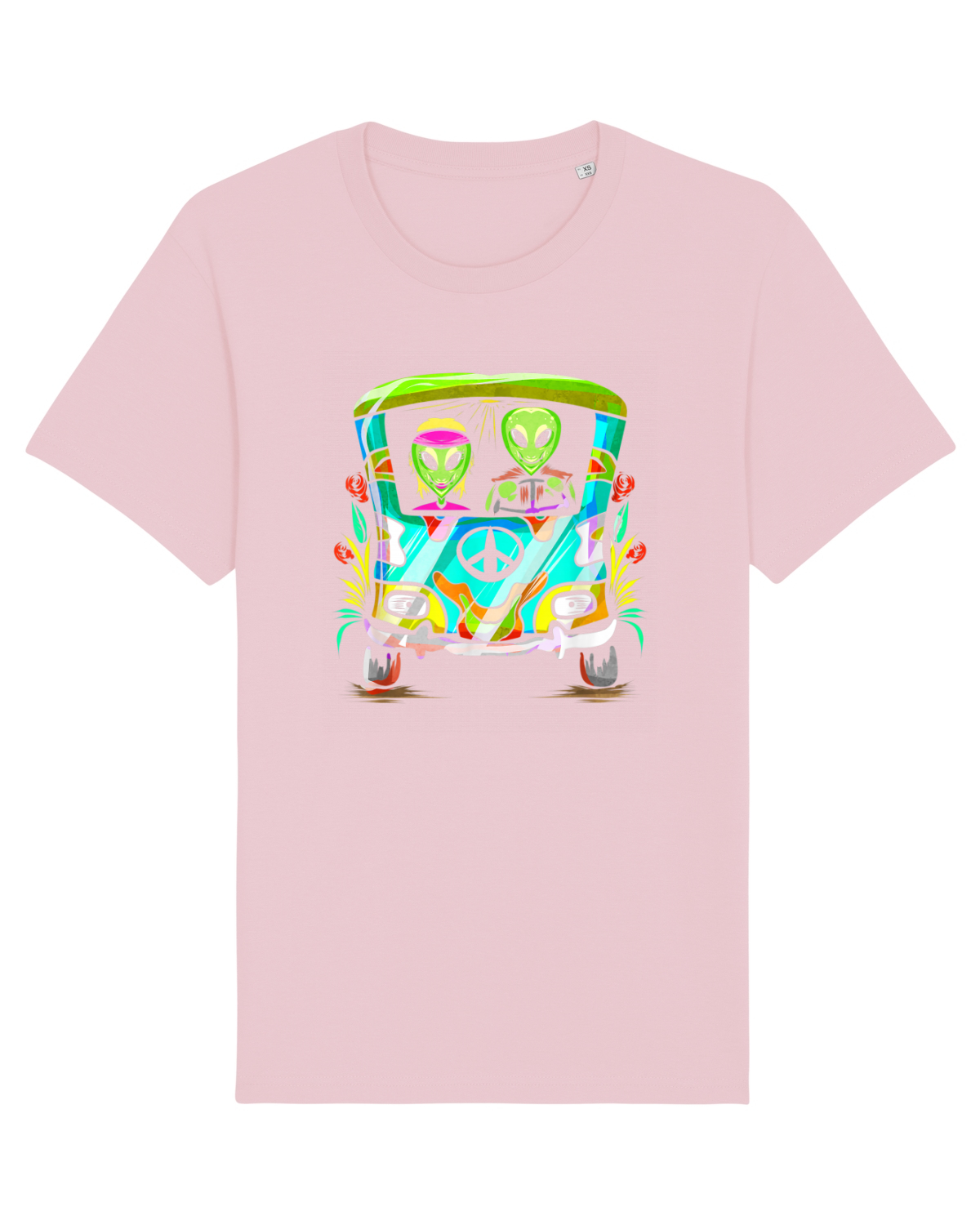 Tricou mânecă scurtă Unisex Rocker Cotton Pink