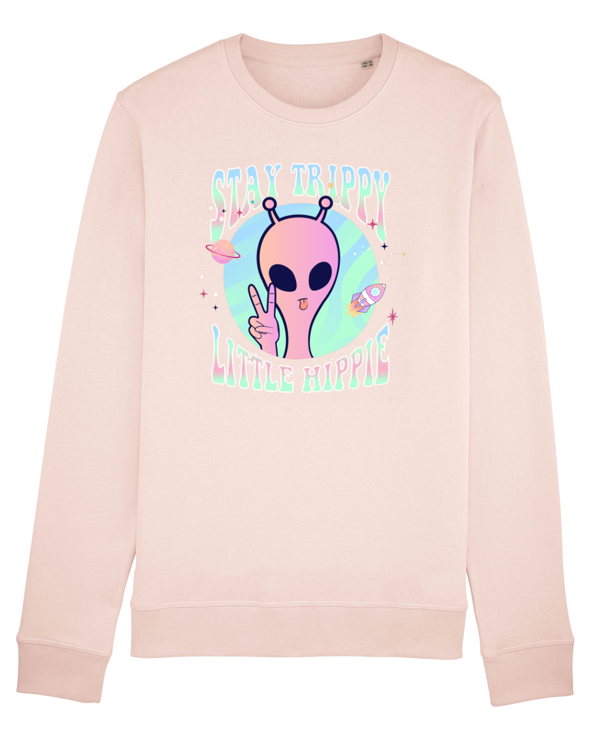 Bluză mânecă lungă Unisex Rise Candy Pink