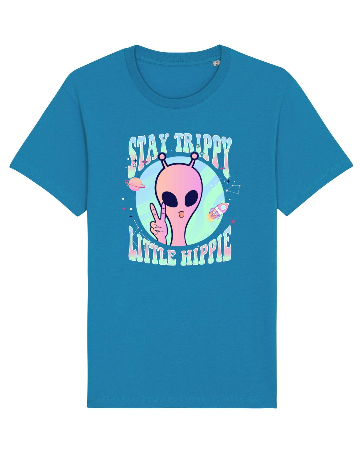 Tricou mânecă scurtă Unisex Rocker Azur