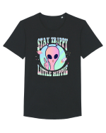 Stay Trippy Little Hippie Art Peace Sign Tricou mânecă scurtă guler larg Bărbat Skater