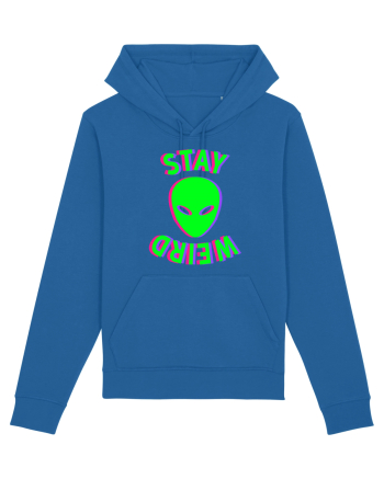 Stay Weird Glitch Royal Blue