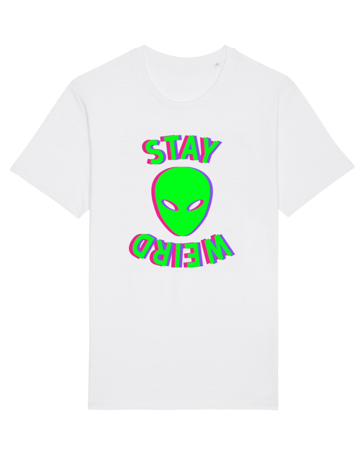 Tricou mânecă scurtă Unisex Rocker White