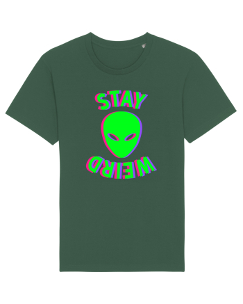 Stay Weird Glitch Bottle Green