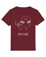 Stay Woke Cool Smoking Alien Tricou mânecă scurtă  Copii Mini Creator