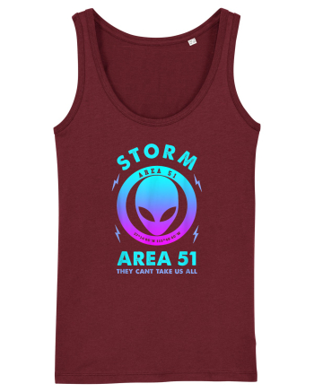 Storm Area 51 Funny Alien They Cant Take Us All Burgundy