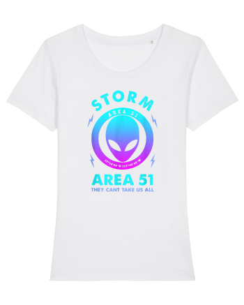 Storm Area 51 Funny Alien They Cant Take Us All White