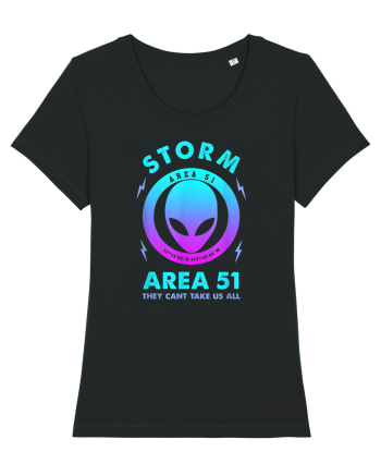 Storm Area 51 Funny Alien They Cant Take Us All Black