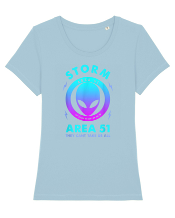 Storm Area 51 Funny Alien They Cant Take Us All Sky Blue