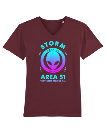 Storm Area 51 Funny Alien They Cant Take Us All Burgundy