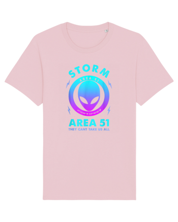 Storm Area 51 Funny Alien They Cant Take Us All Cotton Pink