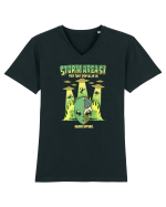 Storm Area 51 Paranormal Alien UFO Tricou mânecă scurtă guler V Bărbat Presenter