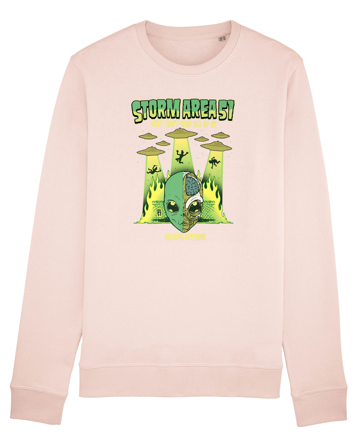 Bluză mânecă lungă Unisex Rise Candy Pink