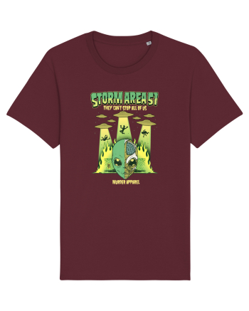 Storm Area 51 Paranormal Alien UFO Burgundy