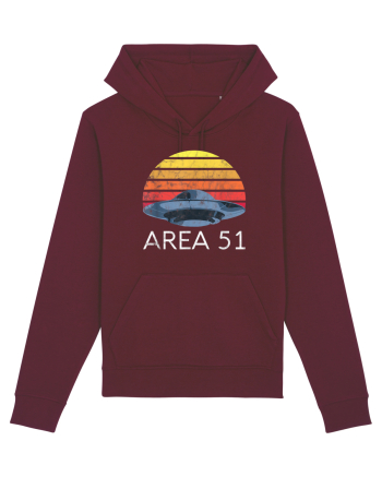 Storm Area 51 Retro UFO Alien Burgundy
