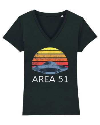 Storm Area 51 Retro UFO Alien Black