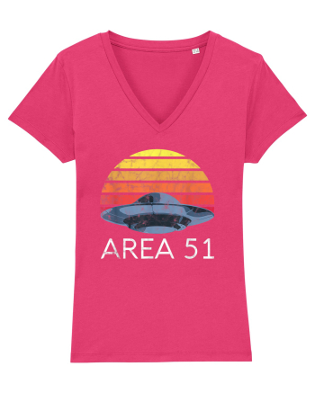 Storm Area 51 Retro UFO Alien Raspberry