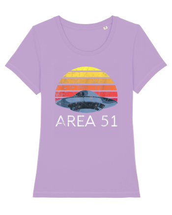 Storm Area 51 Retro UFO Alien Lavender Dawn