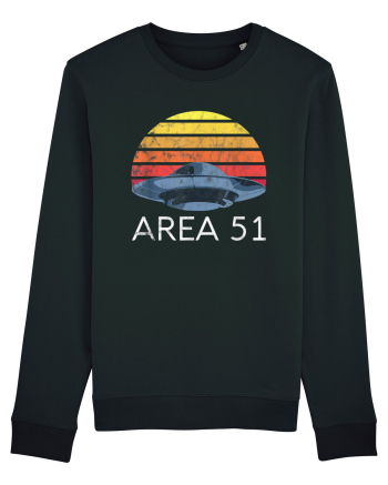 Storm Area 51 Retro UFO Alien Black