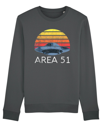 Storm Area 51 Retro UFO Alien Anthracite