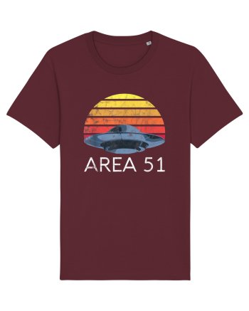 Storm Area 51 Retro UFO Alien Burgundy