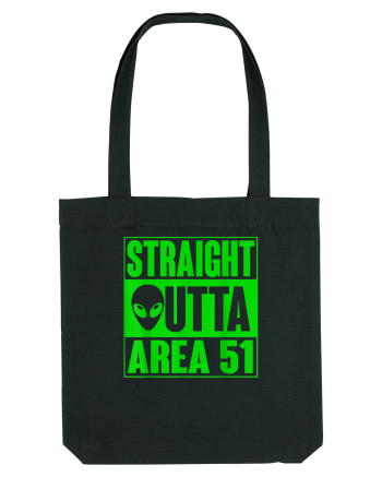 Straight Outta Area 51 UFO Alien Black