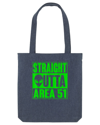 Straight Outta Area 51 UFO Alien Midnight Blue