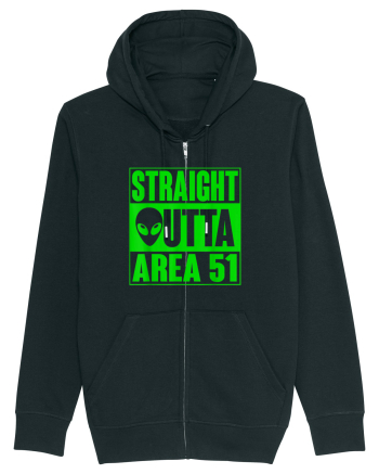 Straight Outta Area 51 UFO Alien Black