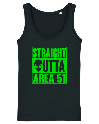 Straight Outta Area 51 UFO Alien Black
