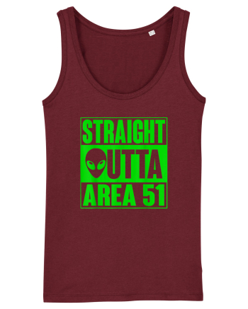 Straight Outta Area 51 UFO Alien Burgundy