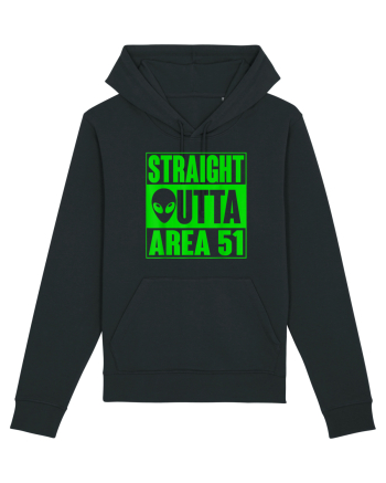 Straight Outta Area 51 UFO Alien Black