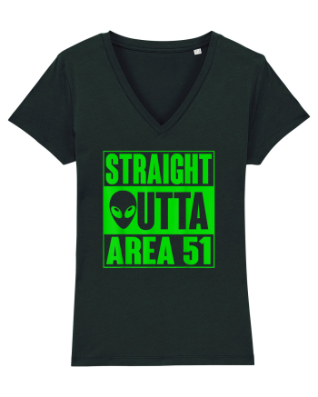 Straight Outta Area 51 UFO Alien Black