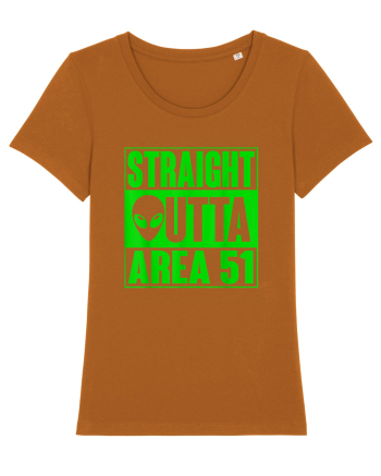 Straight Outta Area 51 UFO Alien Roasted Orange