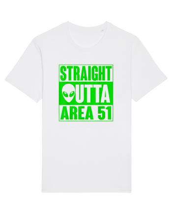 Straight Outta Area 51 UFO Alien White
