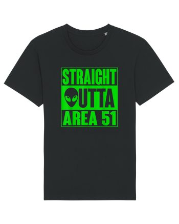 Straight Outta Area 51 UFO Alien Black