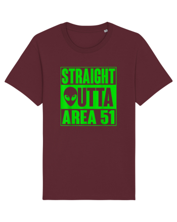 Straight Outta Area 51 UFO Alien Burgundy