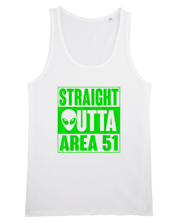 Straight Outta Area 51 UFO Alien White