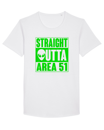 Straight Outta Area 51 UFO Alien White