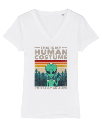 This Is My Human Costume I'm Really An Alien White